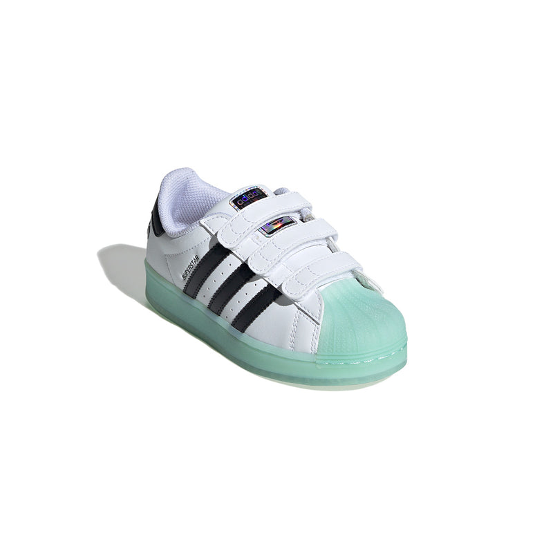 adidas Originals Kids Superstar LED Lights Comfort Closure White Limited Edt