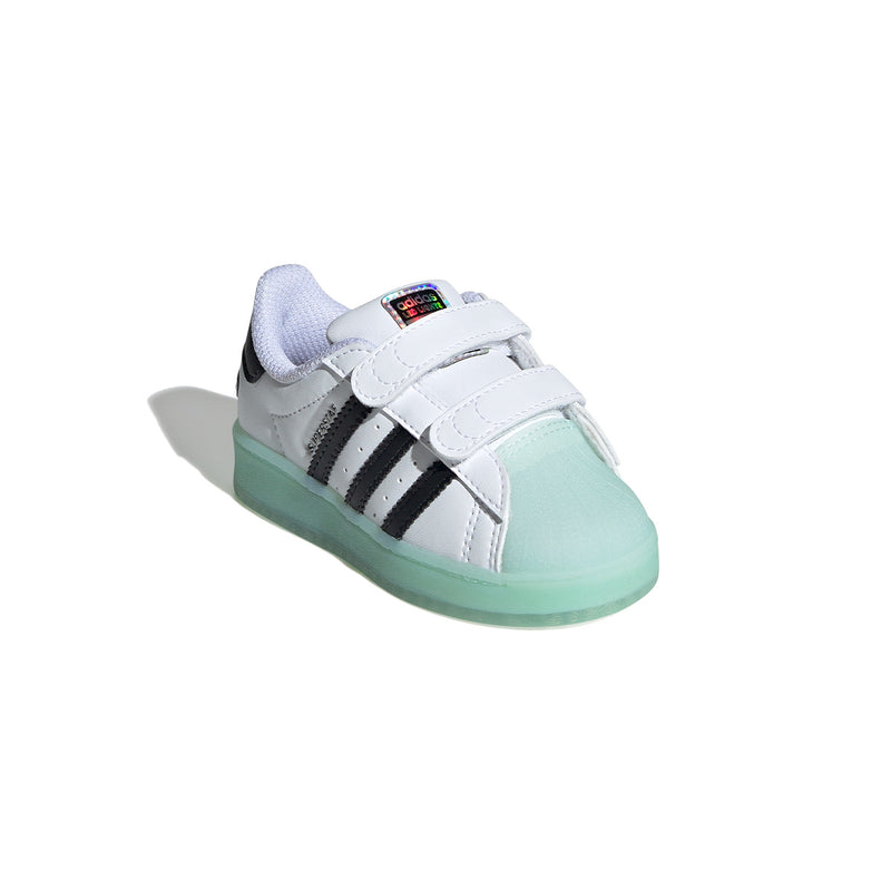 adidas Originals Toddlers Superstar LED Light Comfort Closure White Limited Edt