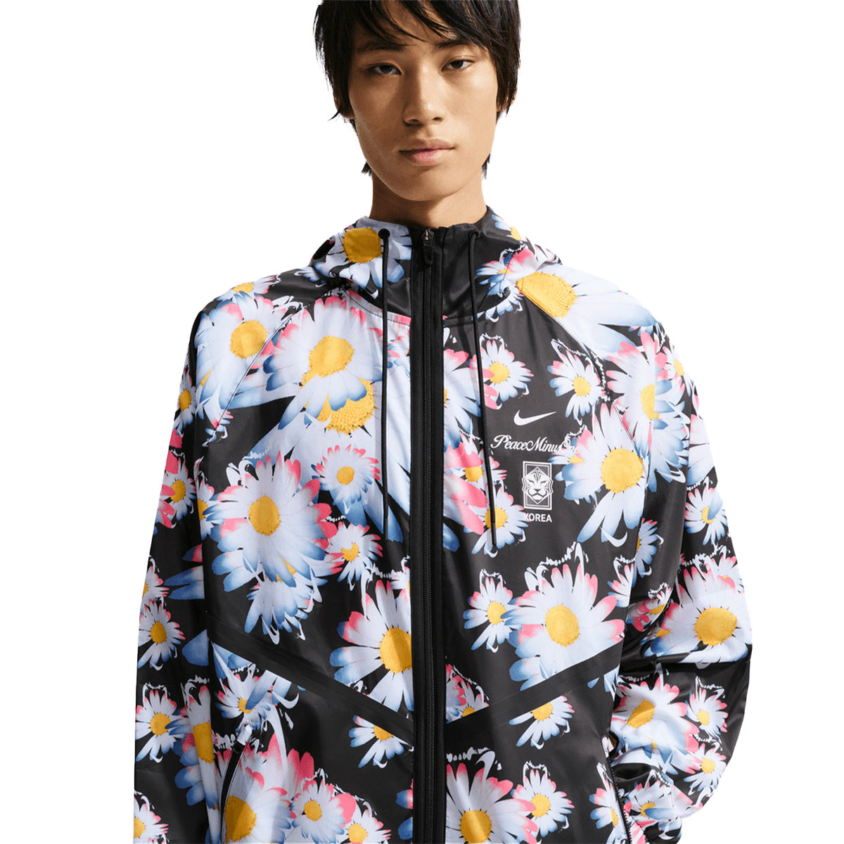 + PEACEMINUSONE + South Korea Anthem Jacket 'Black White'