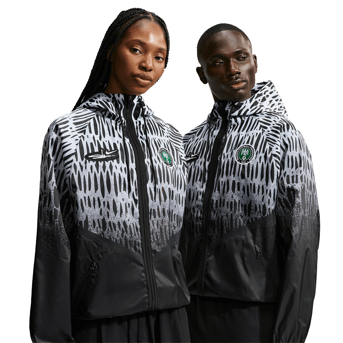 + Slawn + Nigeria Soccer Anthem Jacket 'Black White'