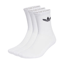 Trefoil Crew Socks 3-Pack 'White'