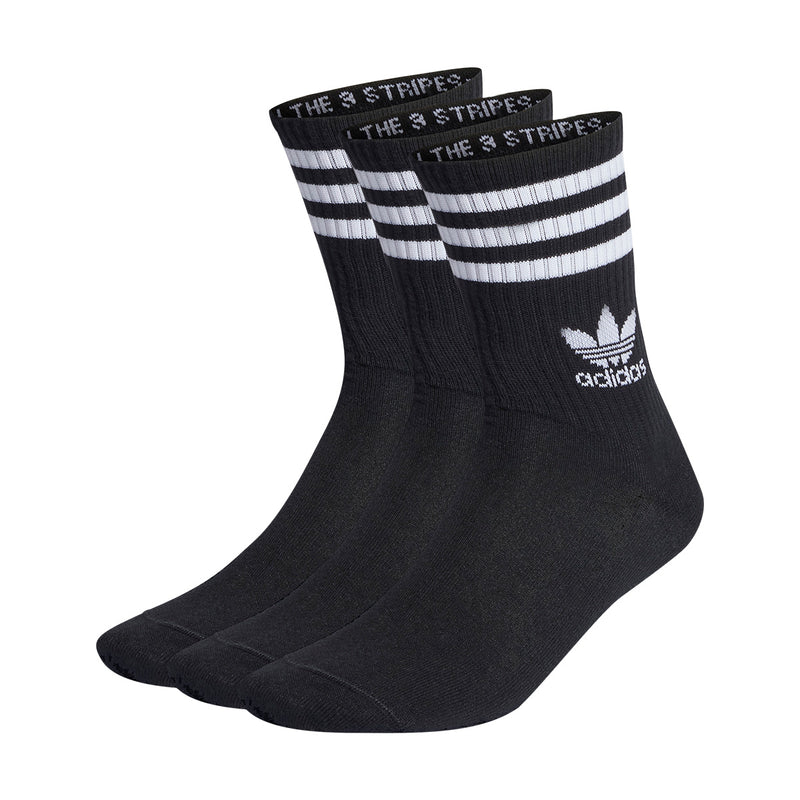 3-Stripes Crew Socks 3-Pack 'Black'