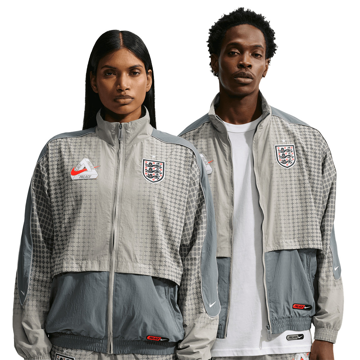 + Palace + England Track Jacket 'Pewter Grey'