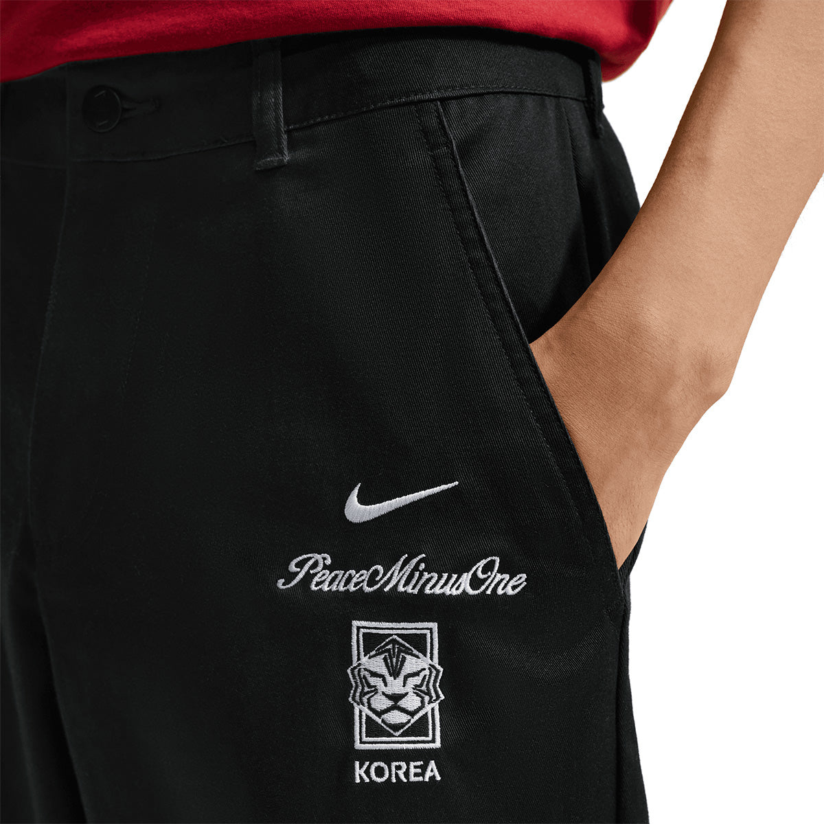+ PEACEMINUSONE + South Korea Chino Pants 'Black'