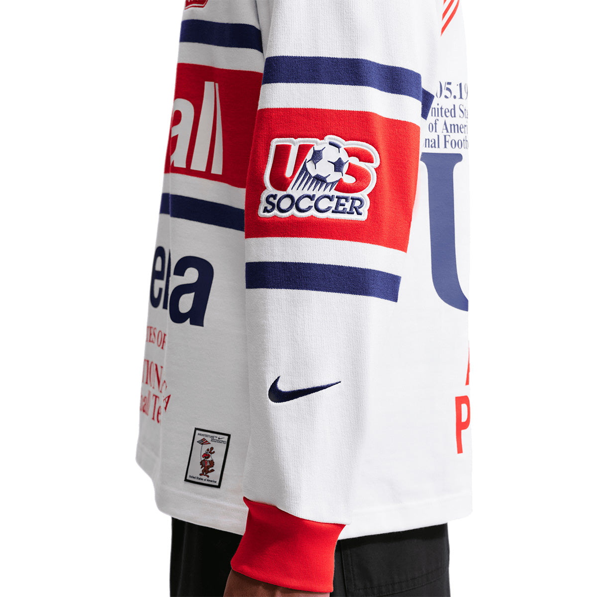 + Virgil Abloh Archive + USA L/S Rugby Top 'White'