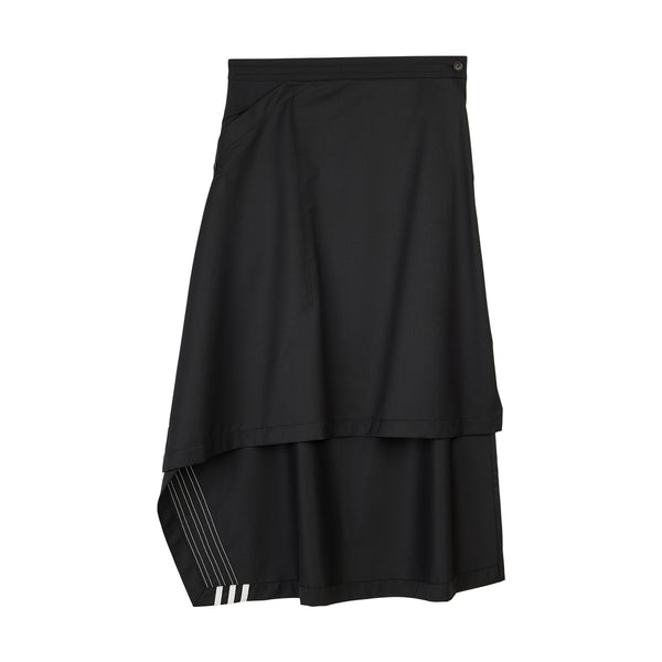 Wmns Refined Woven Skirt 'Black'