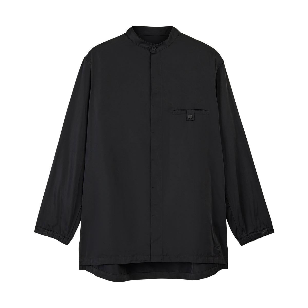Nylon Twill Overshirt 'Black'