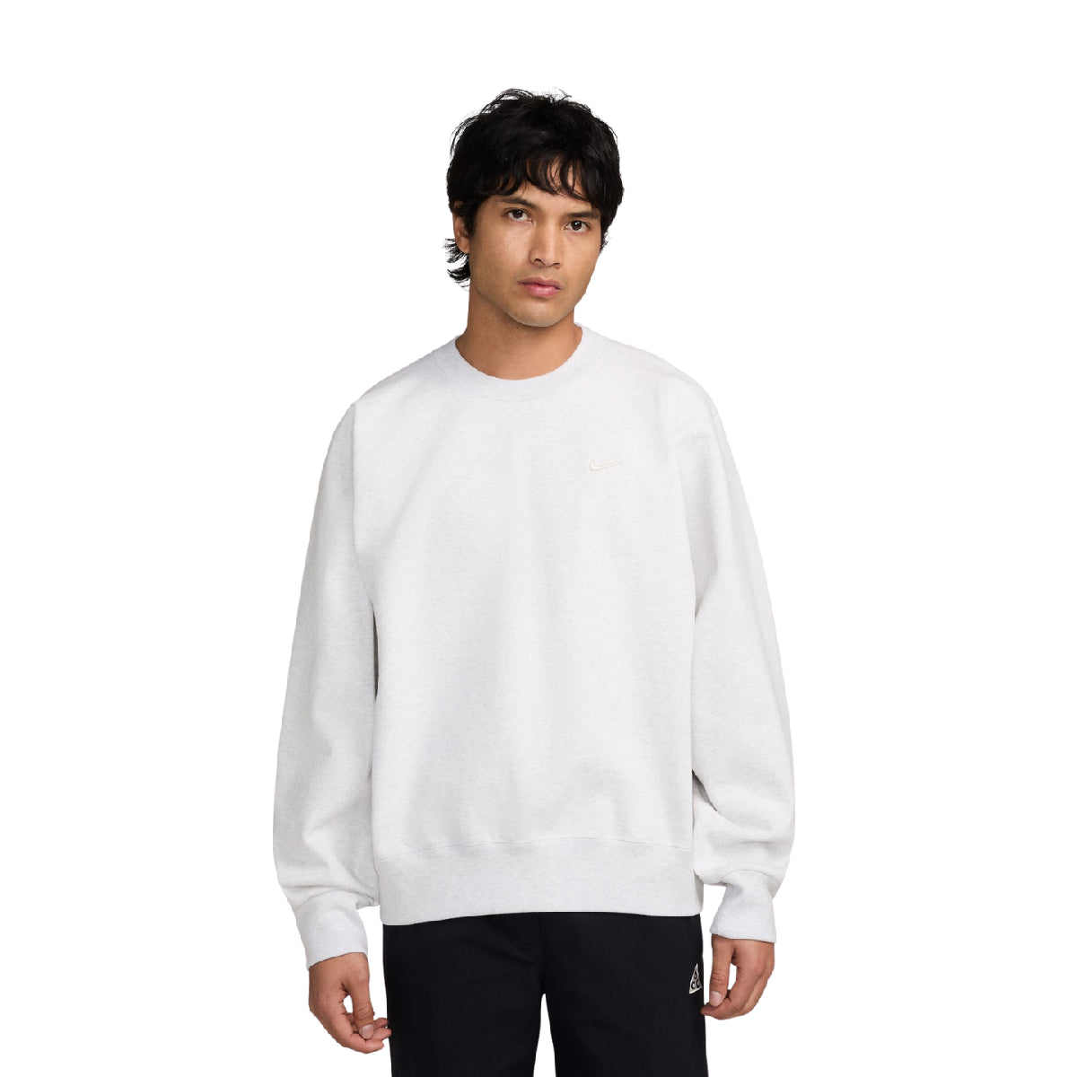 Fleece Crew-Neck Sweatshirt 'Birch Heather'