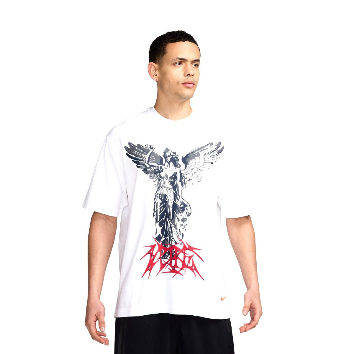 Your Message Here Goddess Graphic T-Shirt 'White'