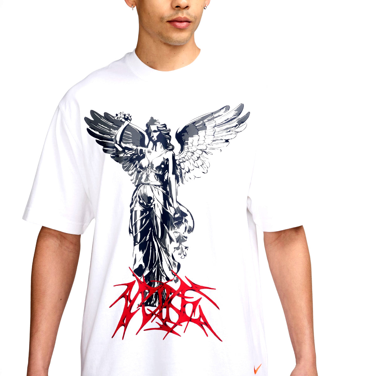 Your Message Here Goddess Graphic T-Shirt 'White'