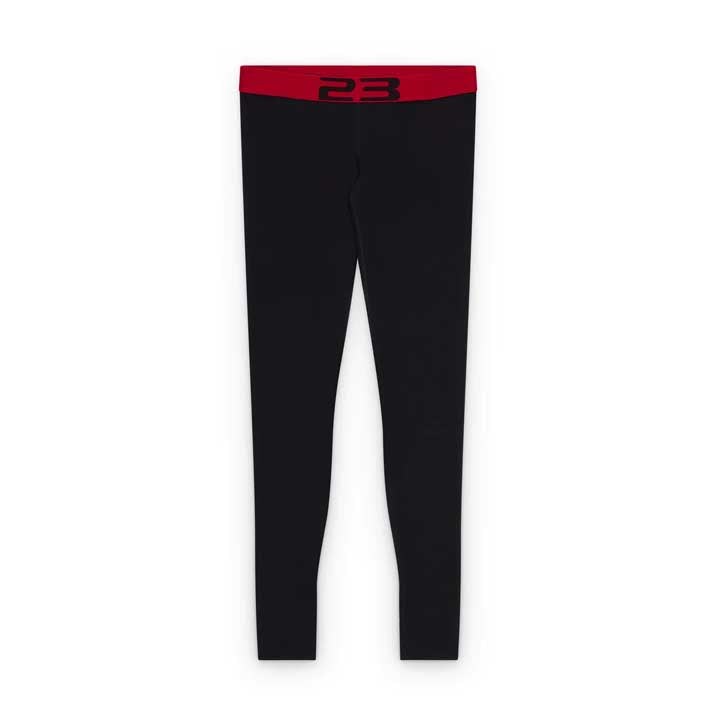 + Mowalola Wmns Knit Leggings 'Black Gym Red'