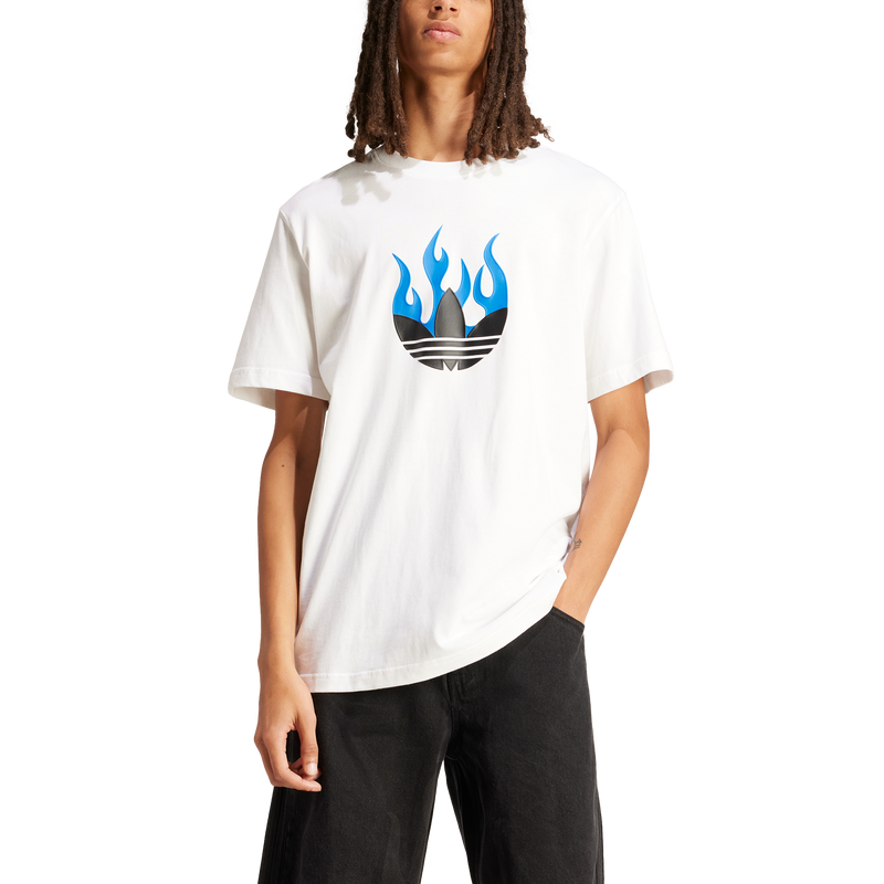 Flames Logo Tee 'White'