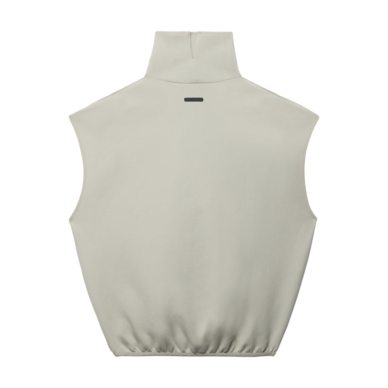 + Fear Of God Athletics Suede Fleece Sleeveless Mock Neck Tee 'Sesame'