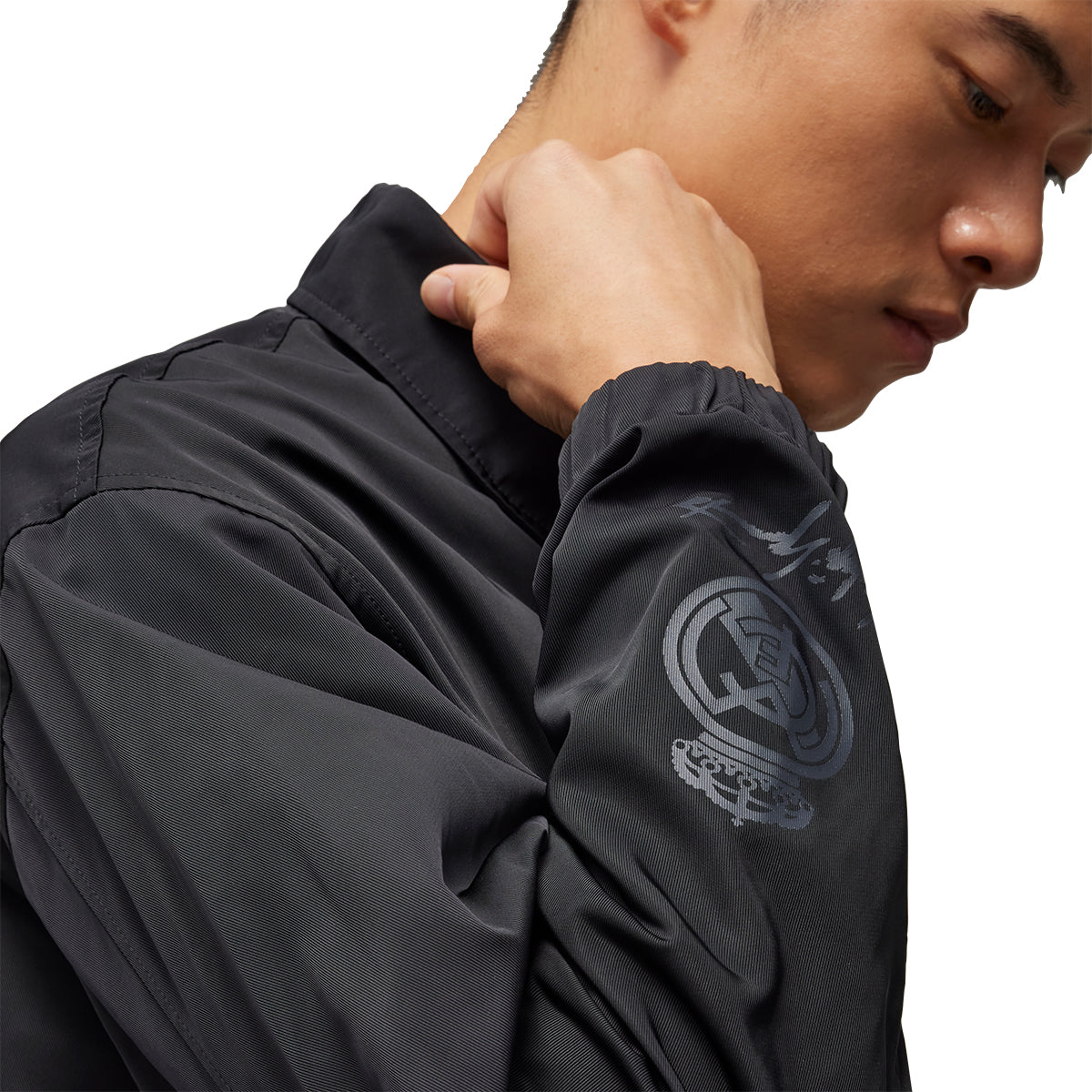 + Real Madrid Travel Coach Jacket 'Black'