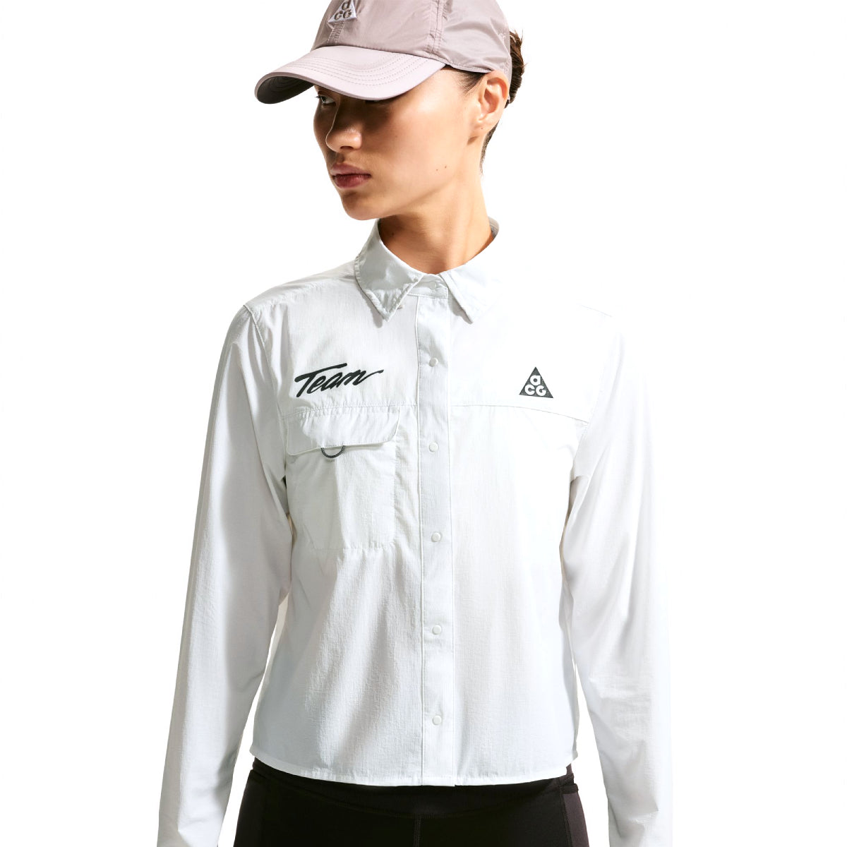 Wmns ACG Aireez Button-Up Long Sleeve 'Summit White'
