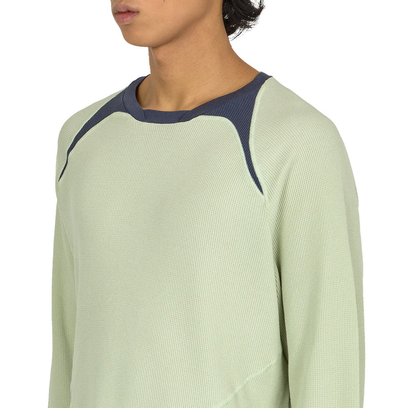 Waffle Facet Longsleeve 'Green Slate'