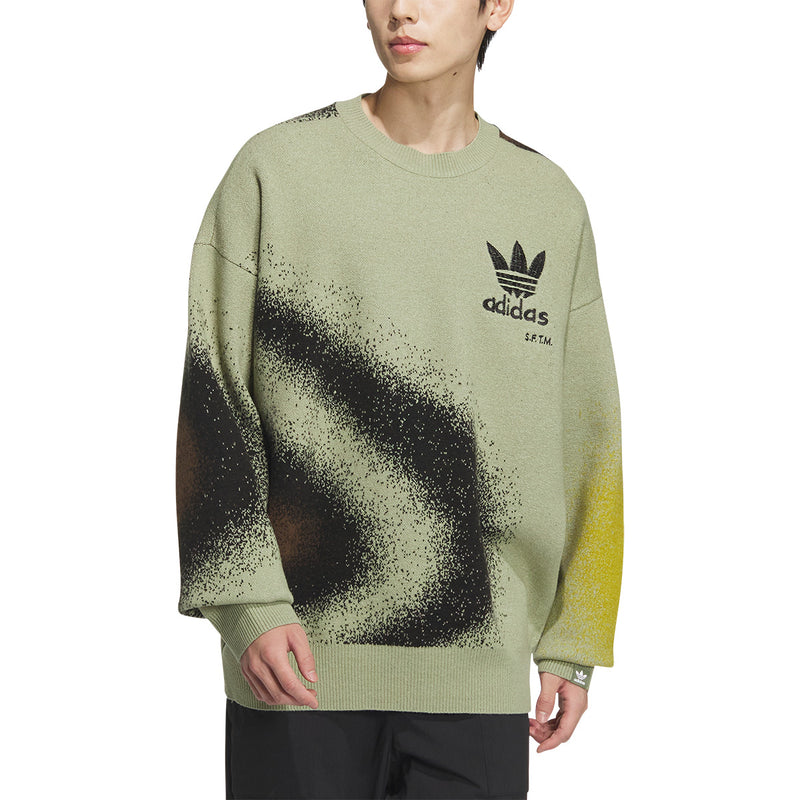 + Song For The Mute SFTM-004 Knit Sweatshirt 'Tent Green'