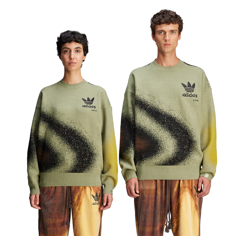 + Song For The Mute SFTM-004 Knit Sweatshirt 'Tent Green'