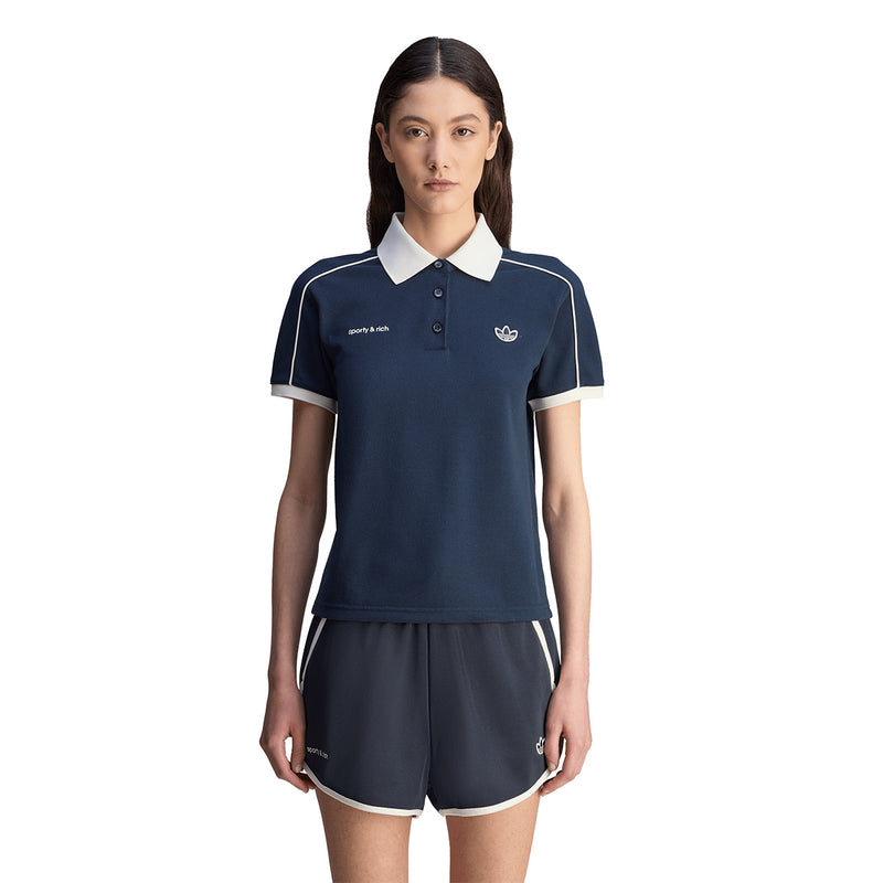+ Sporty & Rich Polo Tee 'Night Navy'