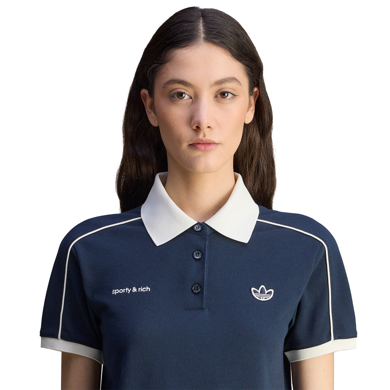 + Sporty & Rich Polo Tee 'Night Navy'