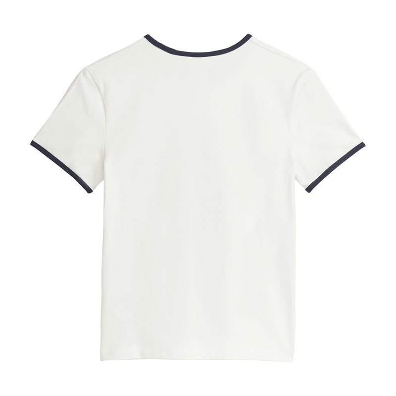 + Sporty & Rich Wmns Tee 'Core White Night Navy'
