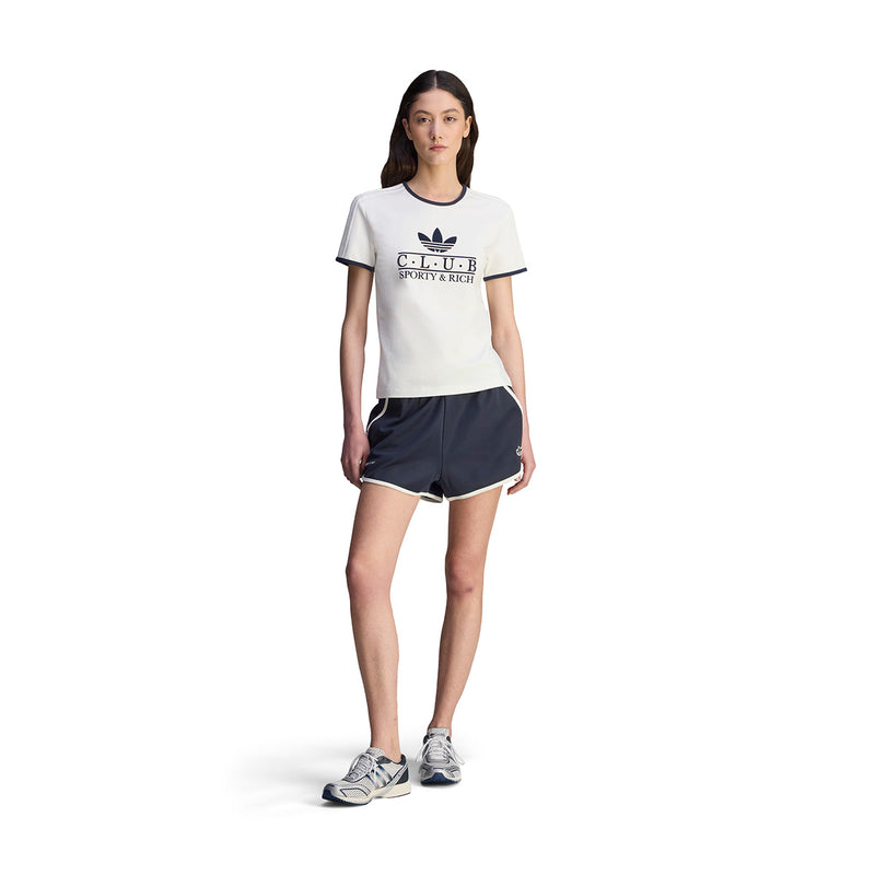 + Sporty & Rich Wmns Tee 'Core White Night Navy'