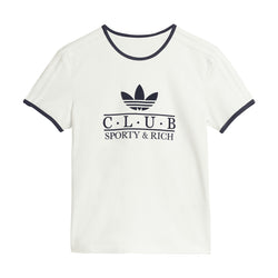 + Sporty & Rich Wmns Tee 'Core White Night Navy'