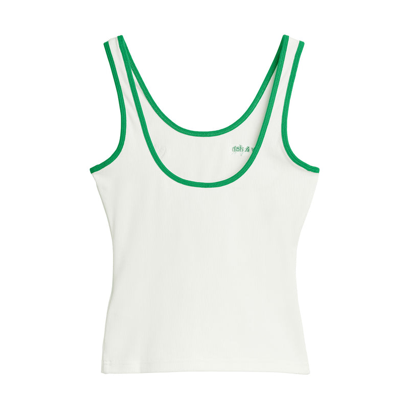 + Sporty & Rich Tank Top 'Off White Green'