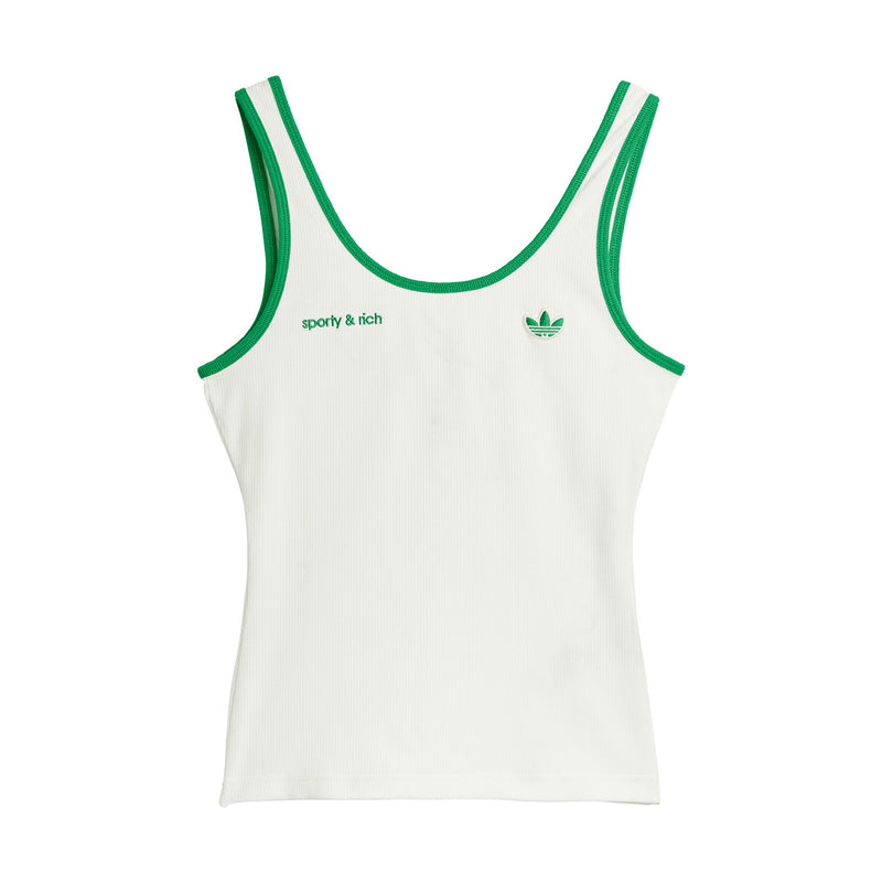 + Sporty & Rich Tank Top 'Off White Green'