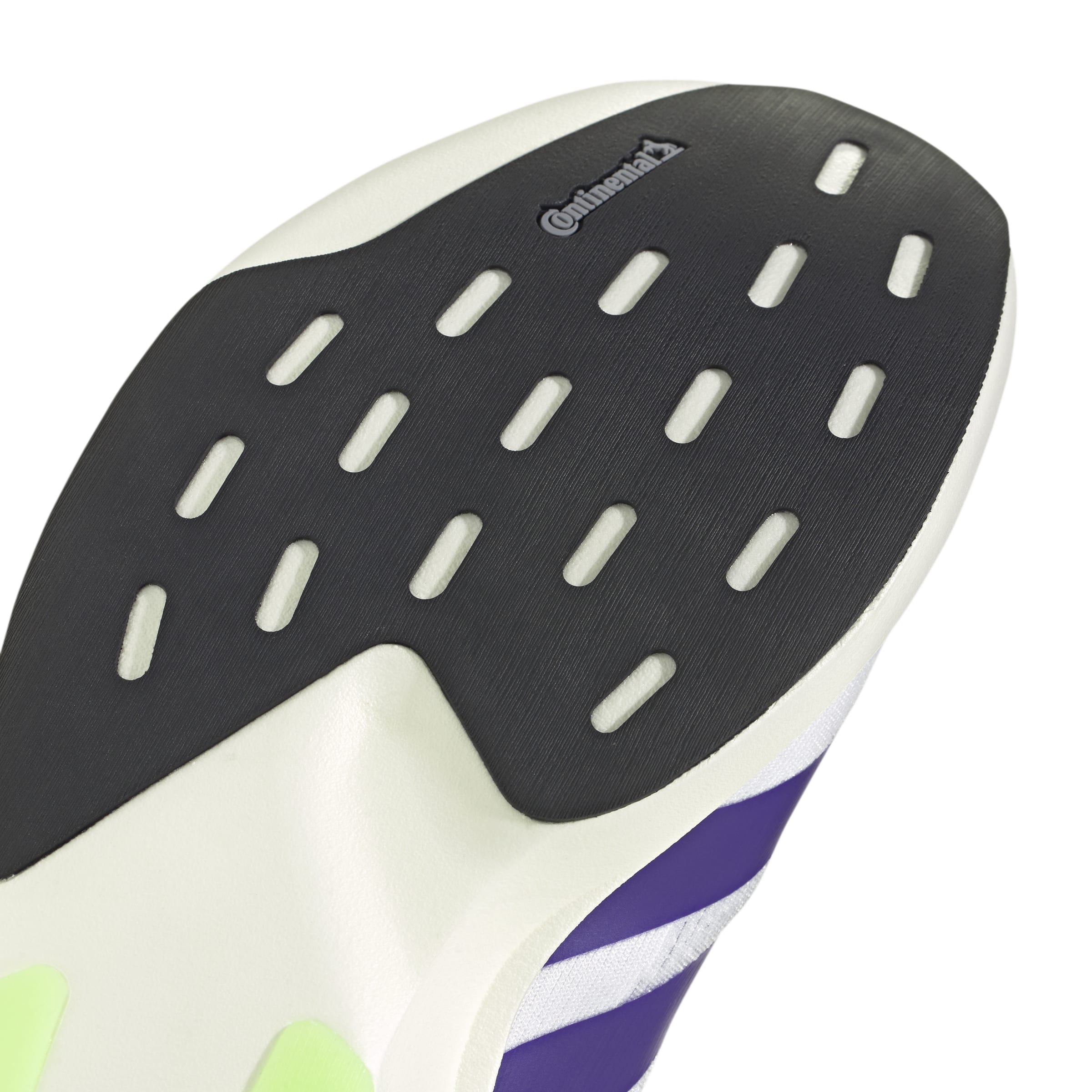 Adizero Evo SL 'White Collegiate Purple Lime Burst'