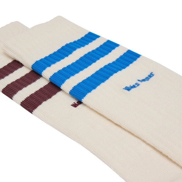 + Wales Bonner 3 Stripes Sock 'Chalk White'