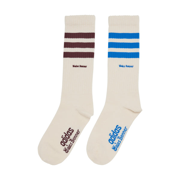 + Wales Bonner 3 Stripes Sock 'Chalk White'