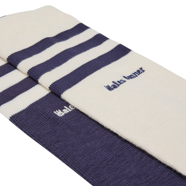 + Wales Bonner 3 Stripes Sock 'Night Navy'