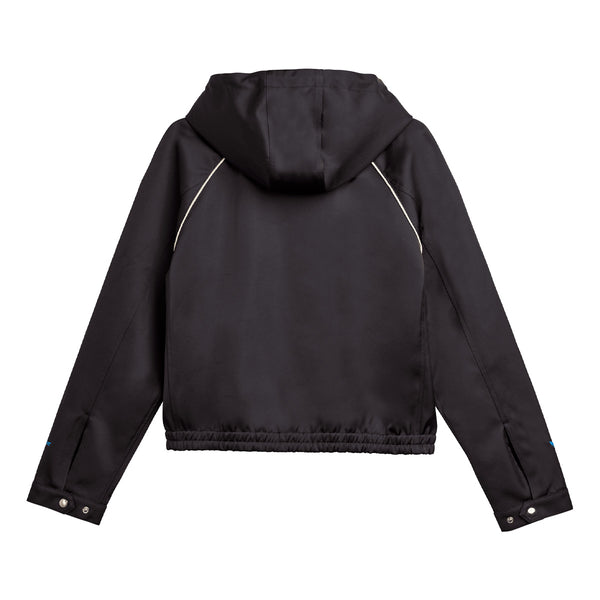 + Wales Bonner Wmns Satin Hoodie 'Black'