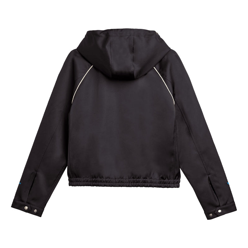 + Wales Bonner Wmns Satin Hoodie 'Black'
