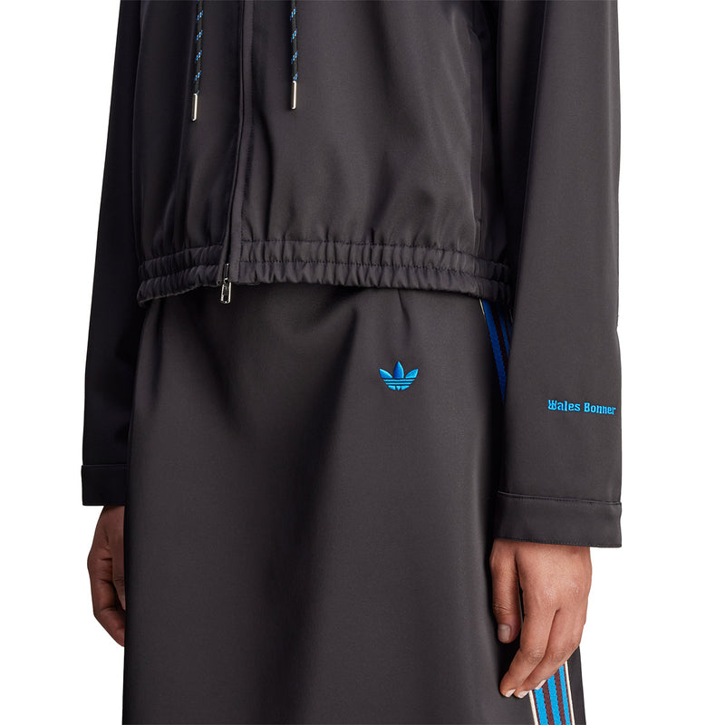 + Wales Bonner Wmns Satin Hoodie 'Black'