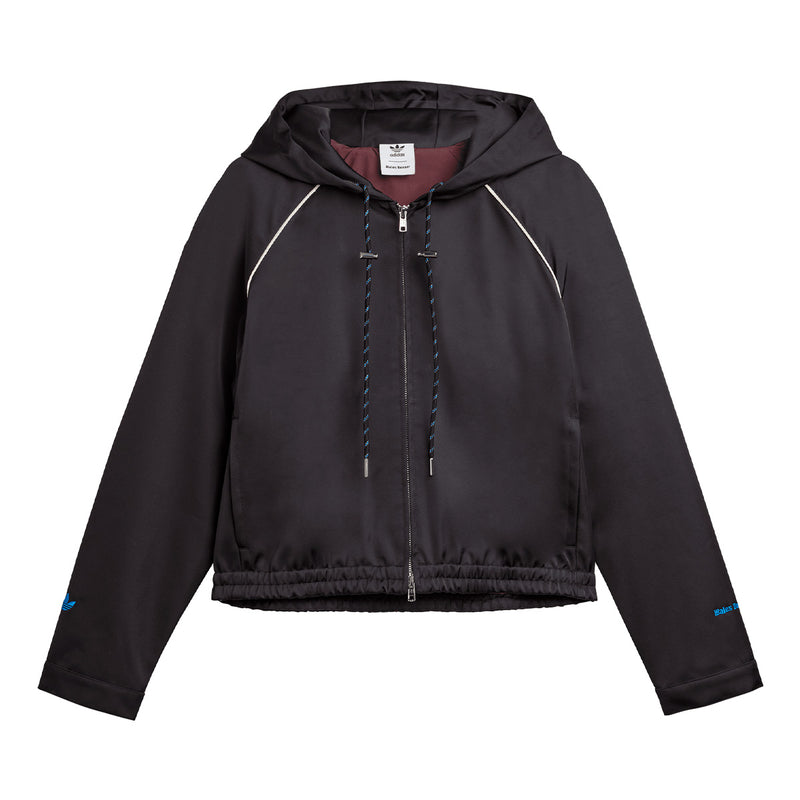 + Wales Bonner Wmns Satin Hoodie 'Black'
