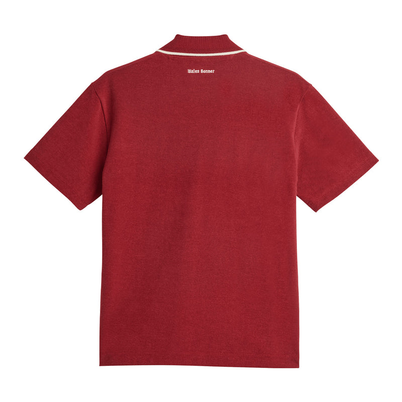 + Wales Bonner Terry Polo 'Collegiate Burgundy'