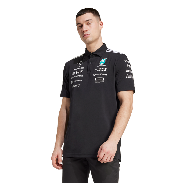 + Mercedes AMG Petronas F1 Team Polo 'Black Reflective Silver'