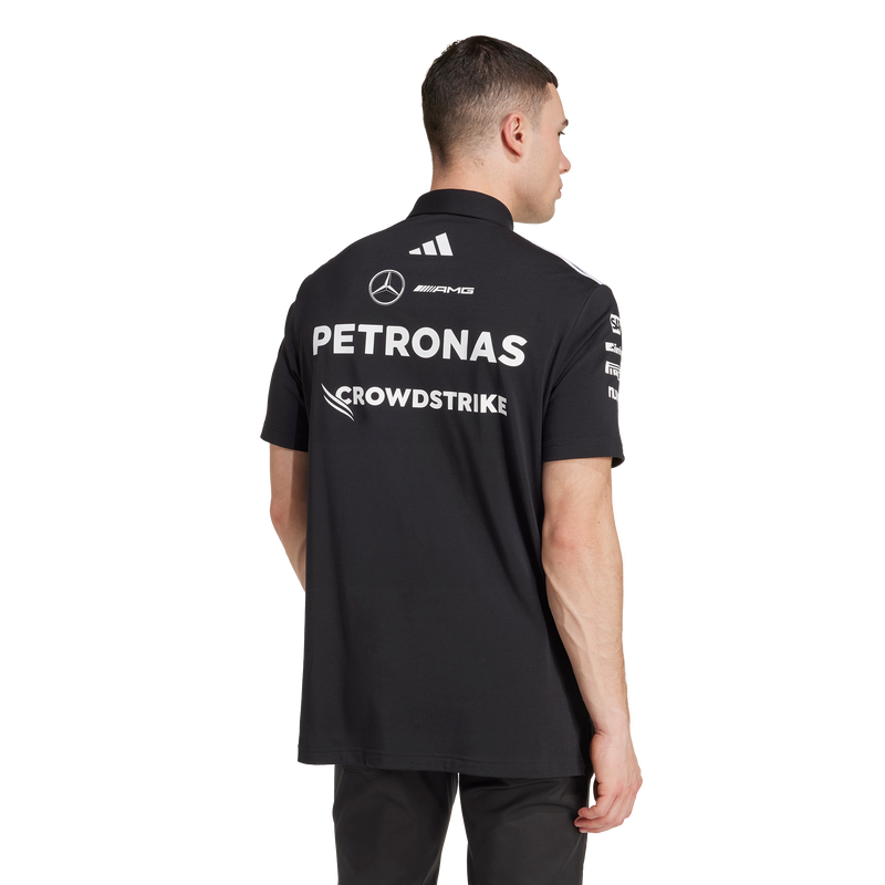 + Mercedes AMG Petronas F1 Team Polo 'Black Reflective Silver'