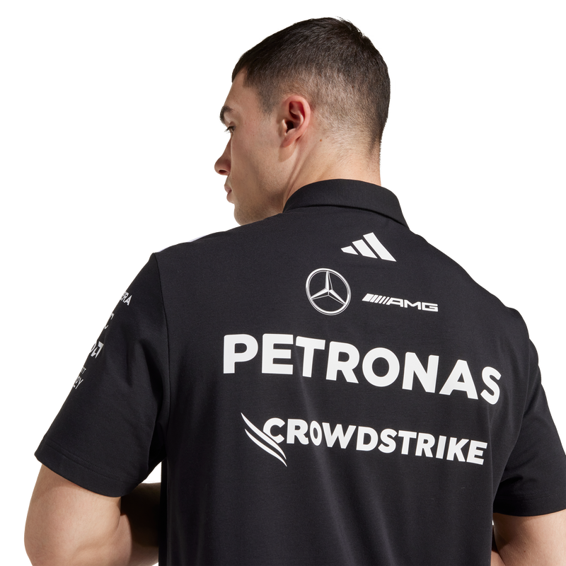 + Mercedes AMG Petronas F1 Team Polo 'Black Reflective Silver'