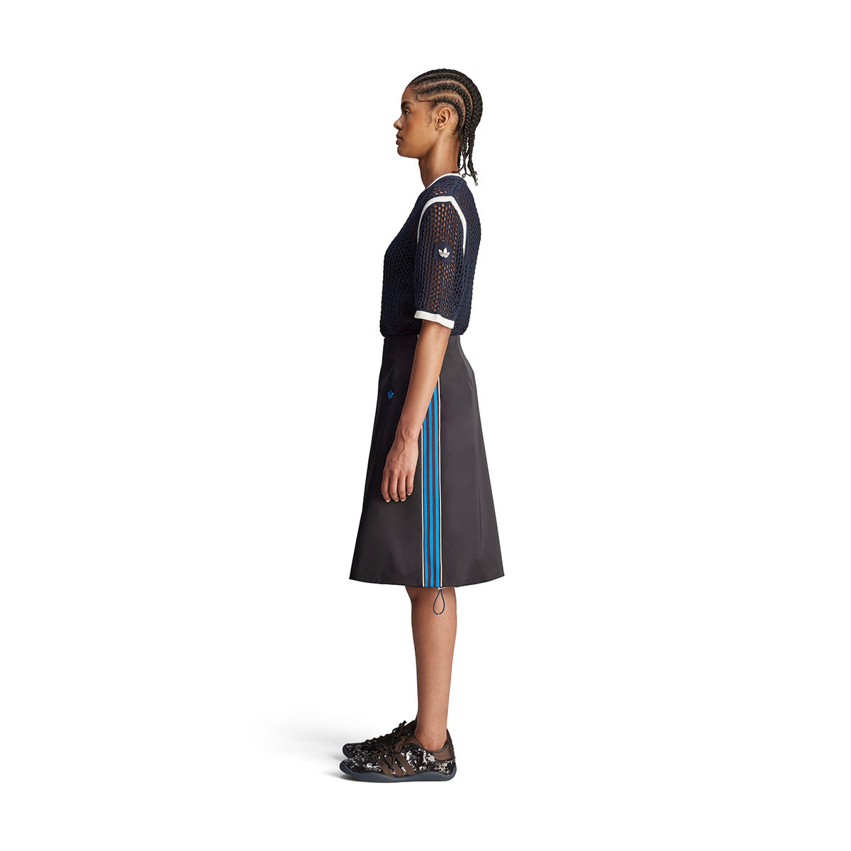 + Wales Bonner Wmns Satin Skirt 'Black'