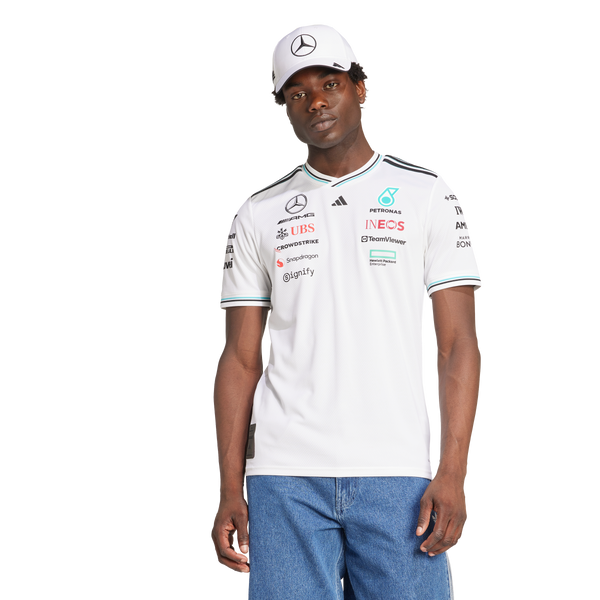 + Mercedes AMG Petronas F1 Team Driver Jersey 'White Black'