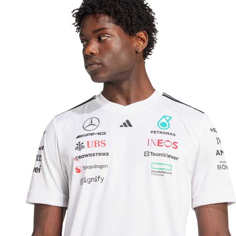 + Mercedes AMG Petronas F1 Team Driver Jersey 'White Black'