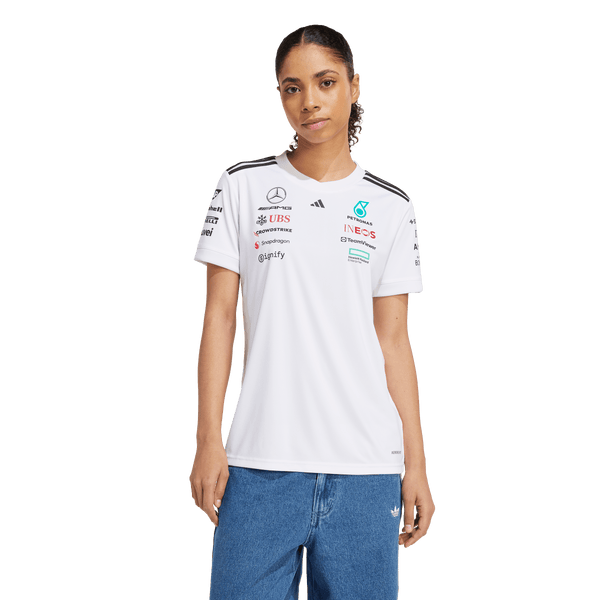 + Mercedes AMG Petronas F1 Team Wmns Driver Jersey 'White Black'
