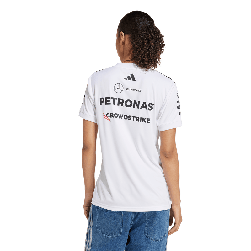 + Mercedes AMG Petronas F1 Team Wmns Driver Jersey 'White Black'