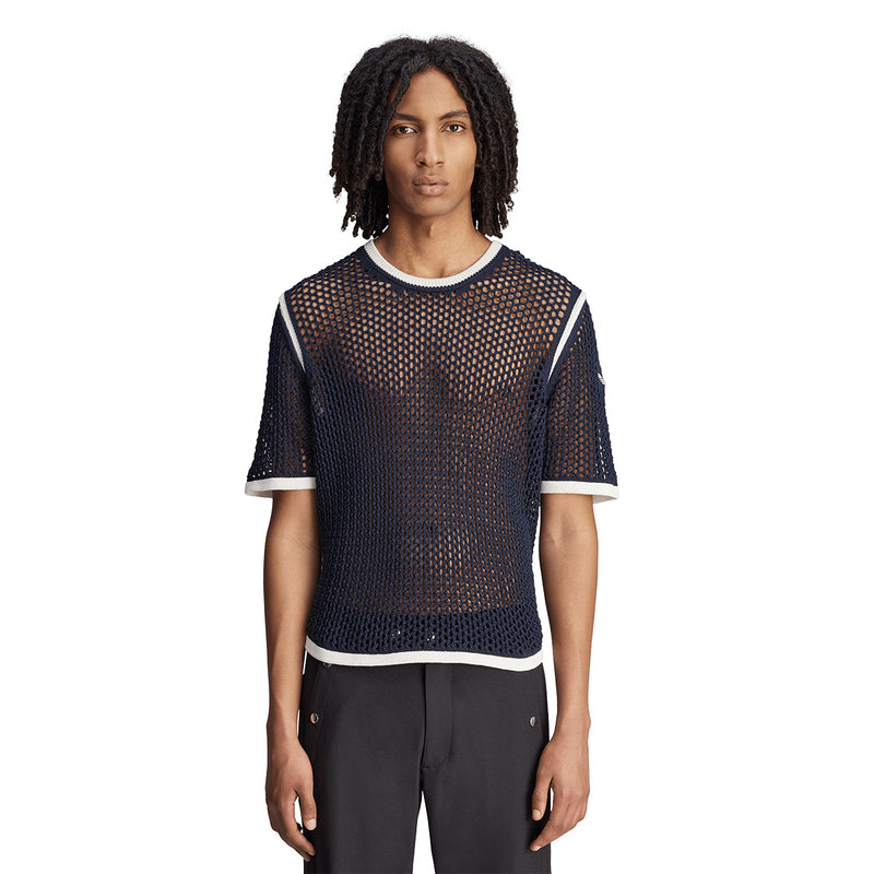 + Wales Bonner Knit Tee 'Night Navy'