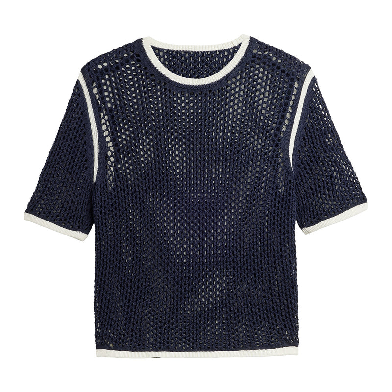 + Wales Bonner Knit Tee 'Night Navy'