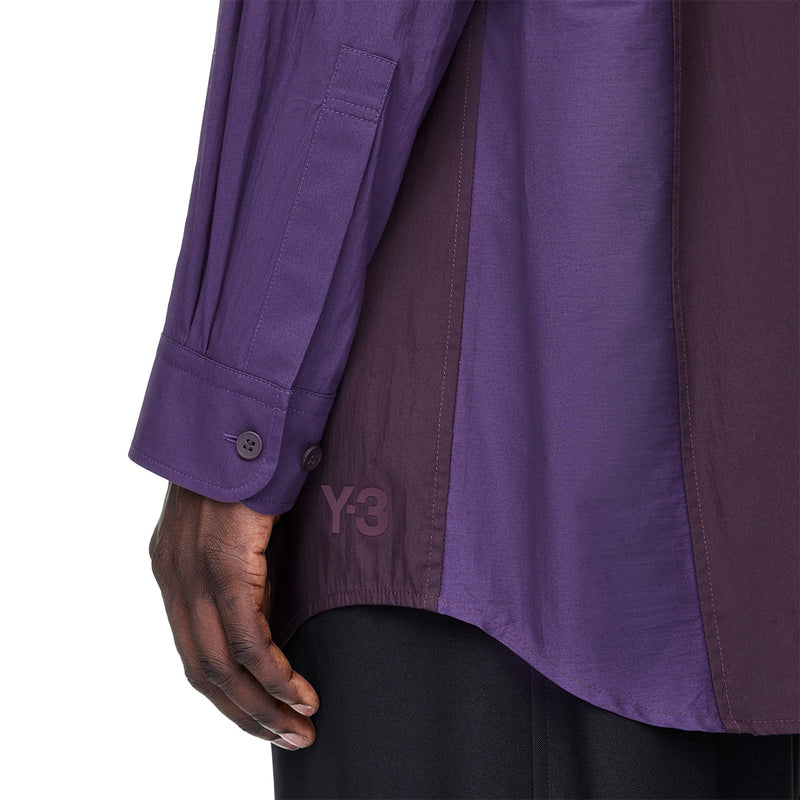 Sporty Cotton Shirt 'Burgundy'