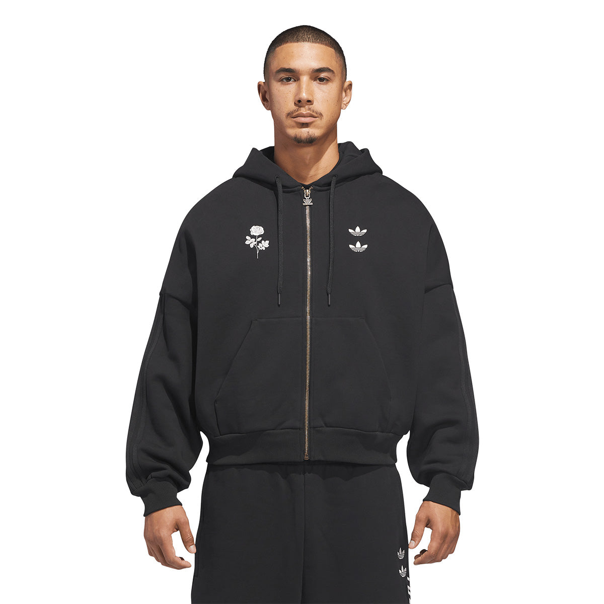 + Willy Chavarria Heavyweight Zip Hoodie 'Black'